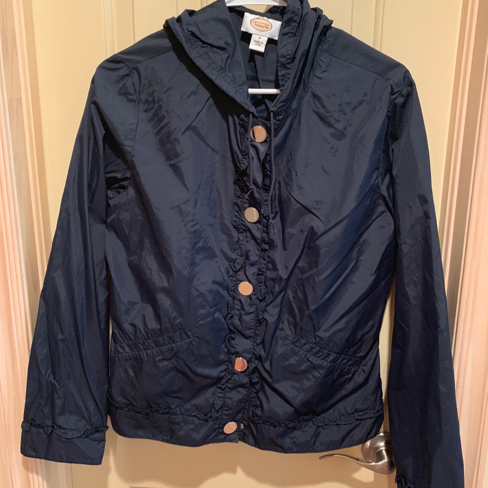 Ruffle rain jacket